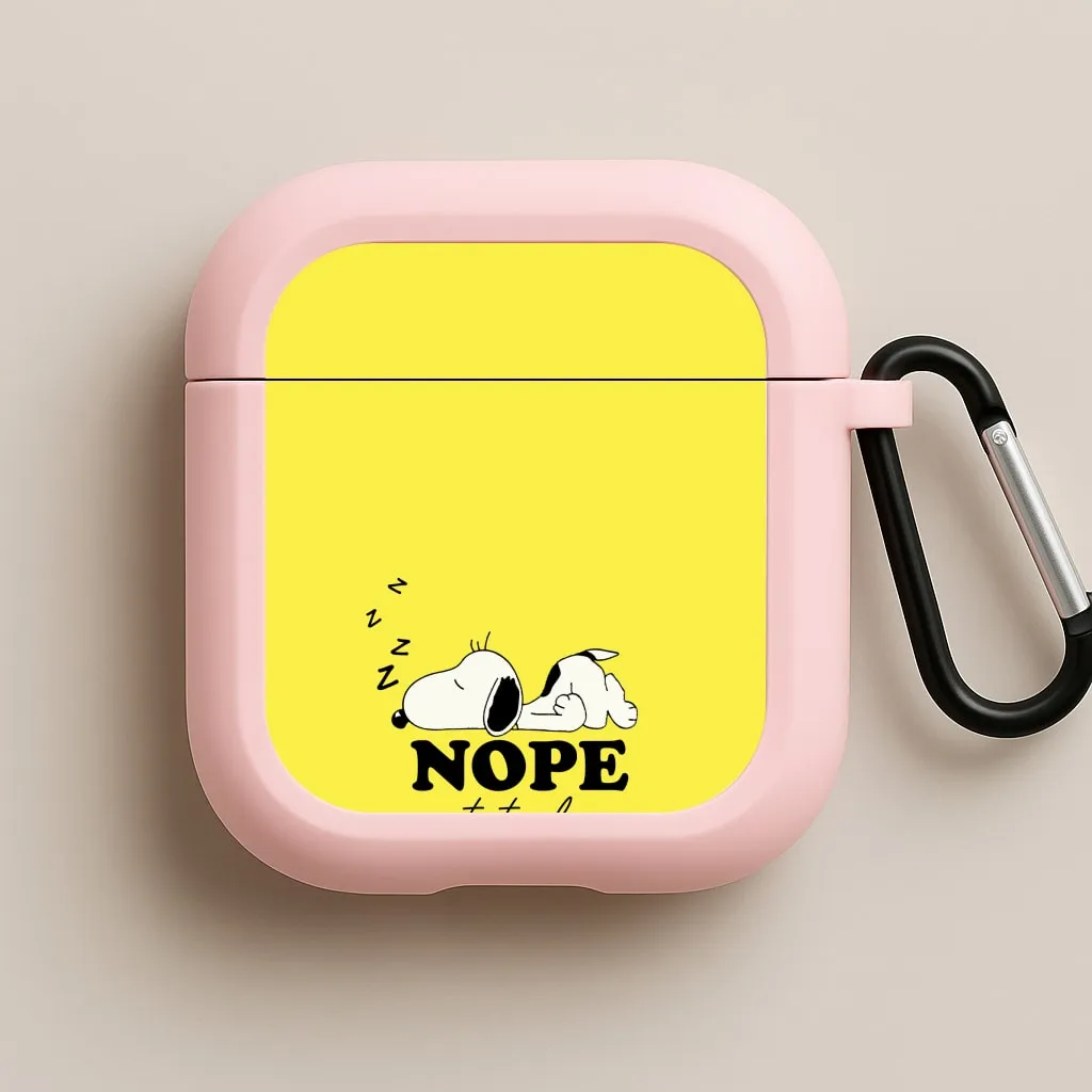 Nope, Not Today AirPods Case sport resistant earbuds protector soft flexible gradient travel protector