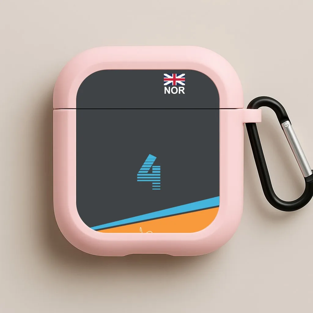 Norris - F1 AirPods Case soft rubber texture case durable airpods shell