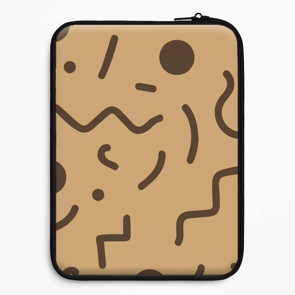 Smooth Layer Texture Glossy Pattern Nude Abstract Pattern - Eighties Laptop Sleeve