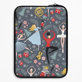 Nutcracker Ballet Pattern - Christmas Laptop Sleeve Bold Look Smooth Touch