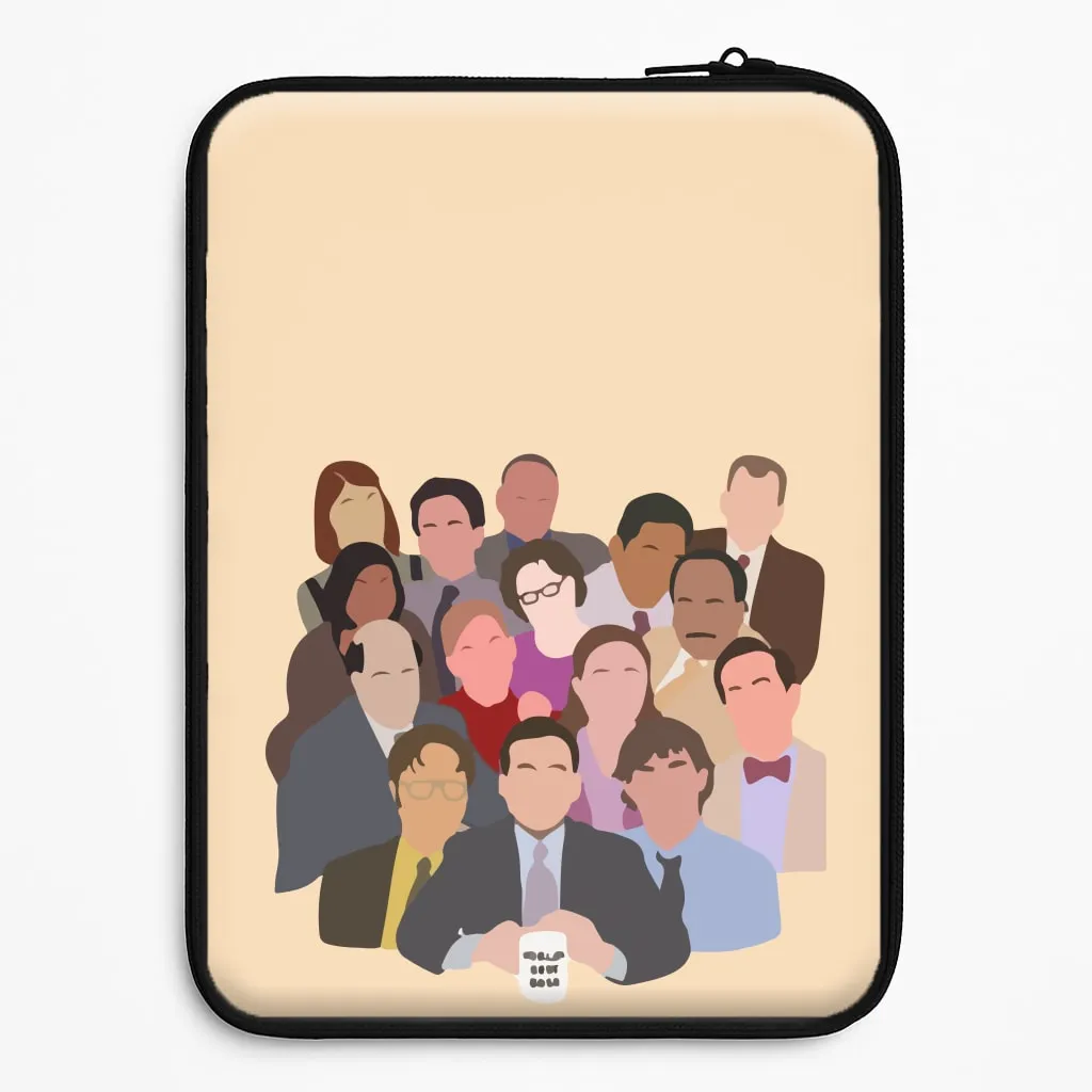 Rugged Detail Layer Office Characters Laptop Sleeve