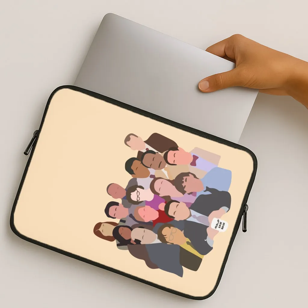Office Characters Laptop Sleeve Premium Shield Polished Edge