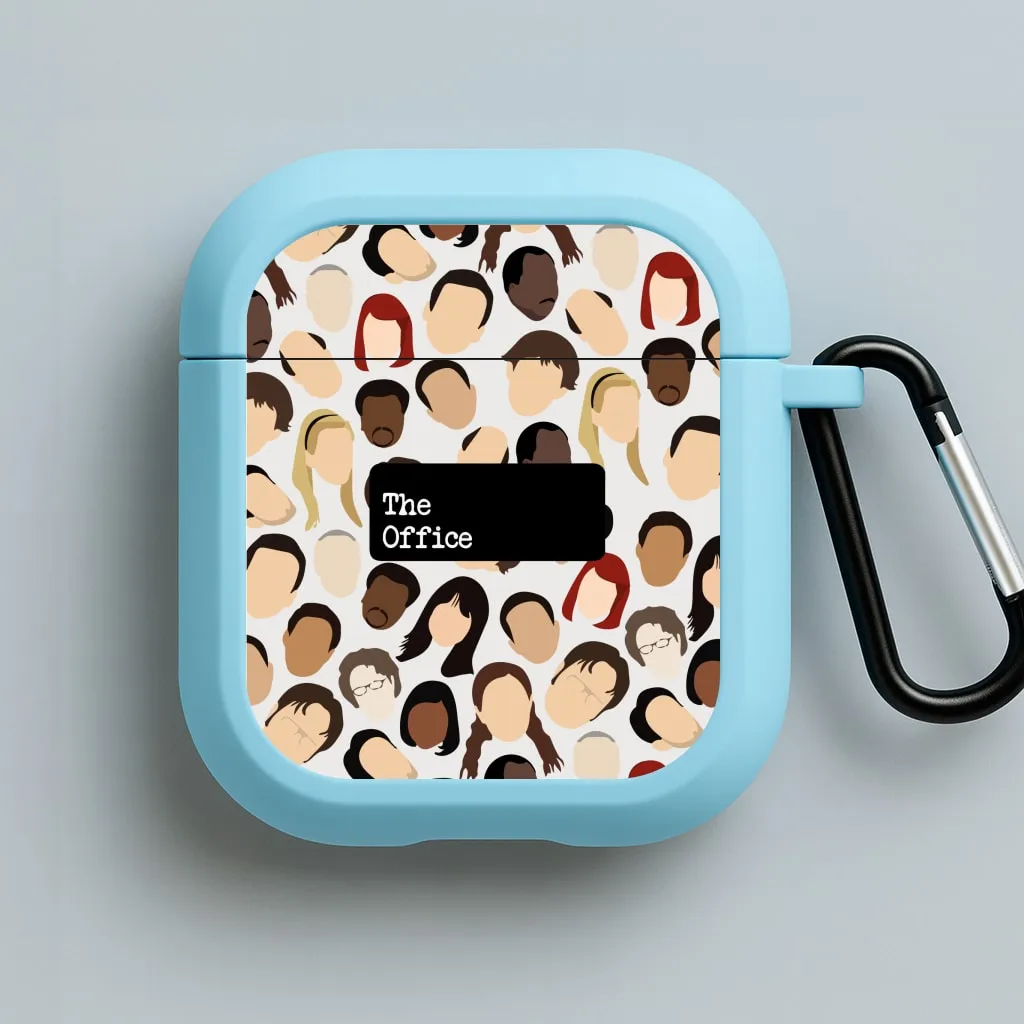 Office Collage AirPods Case Soft Smooth Shell magnet closing airpods case