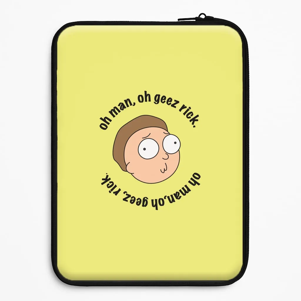 Oh man, oh geez Rick - RAM Laptop Sleeve Minimal Texture