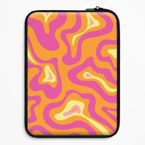 Orange And Pink Psychedelic Pattern Laptop Sleeve Comfort Build Layer Lightweight Build