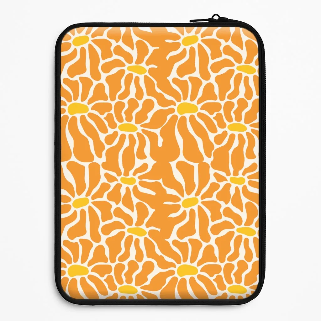 Orange Flowers - Summer Laptop Sleeve Scratch Barrier