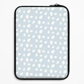 Perfect Fit Pastel Blue Dots Laptop Sleeve