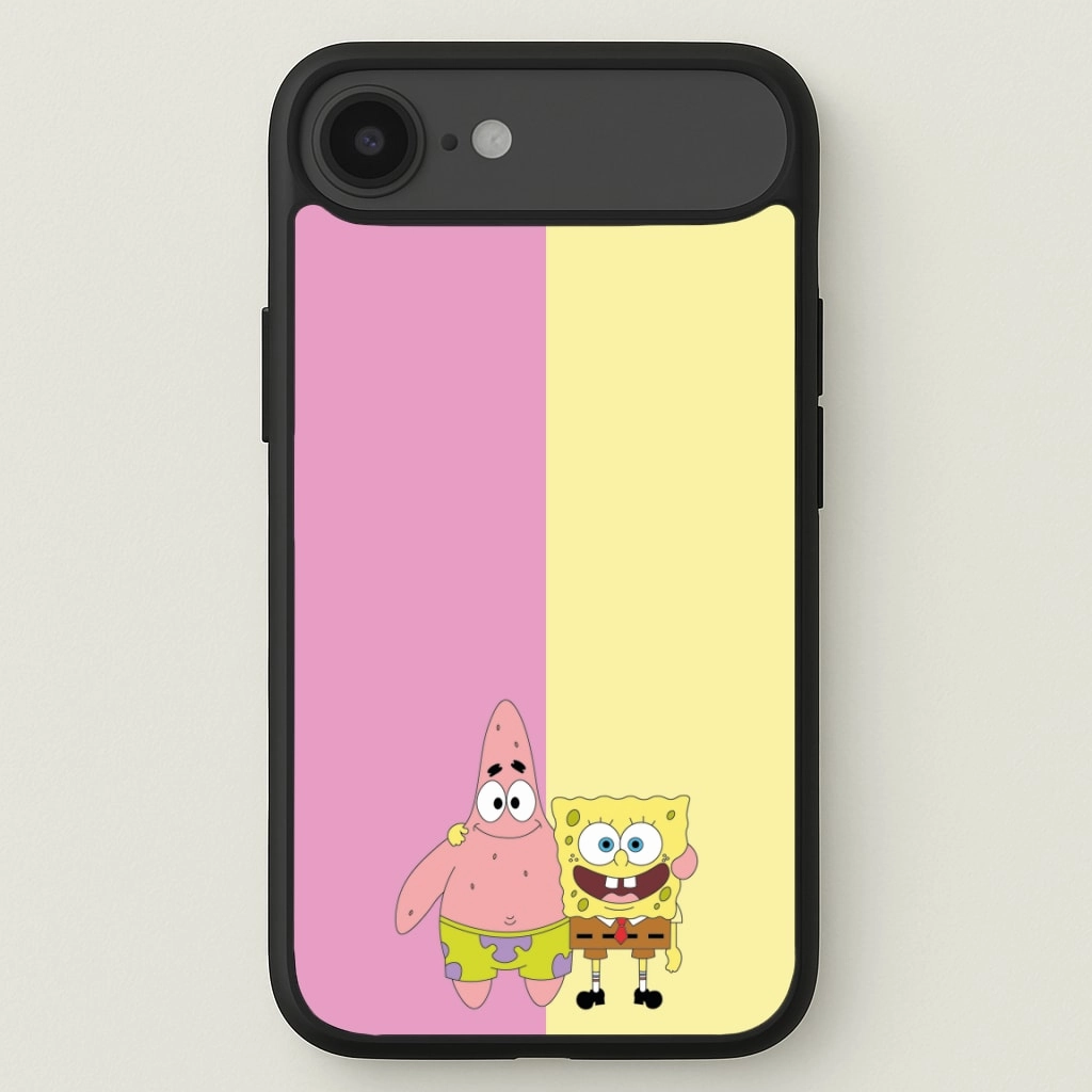 Patrick And Sponge Phone Case Gloss Layer Soft Frame