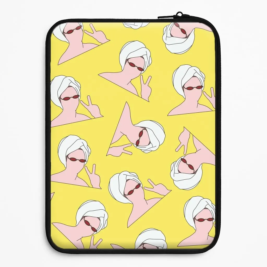 Matte Shield Lightweight Shell Peace Pattern Laptop Sleeve