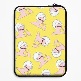 Matte Shield Lightweight Shell Peace Pattern Laptop Sleeve