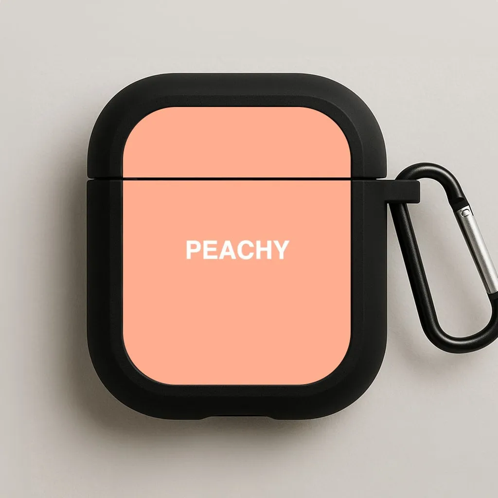 Gift For Music Lover Peachy AirPods Case