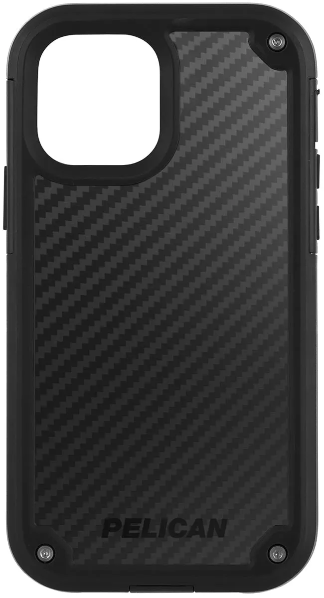 Shield Case for Apple iPhone 12 & 12 Pro - Black Carbon Polished Touch