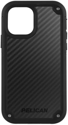 Shield Case for Apple iPhone 12 & 12 Pro - Black Carbon Polished Touch