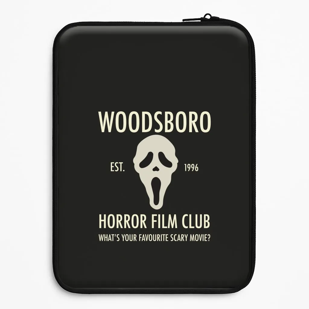 Clean Texture Gloss Texture Woodsboro Horror Film Club - Scream Laptop Sleeve
