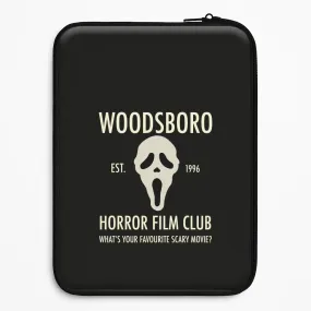 Clean Texture Gloss Texture Woodsboro Horror Film Club - Scream Laptop Sleeve