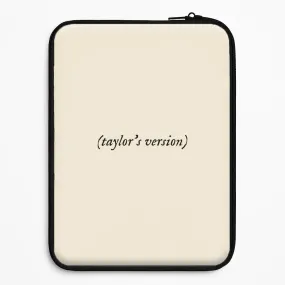 Fashion Choice Personalised Taylor's Version Laptop Sleeve