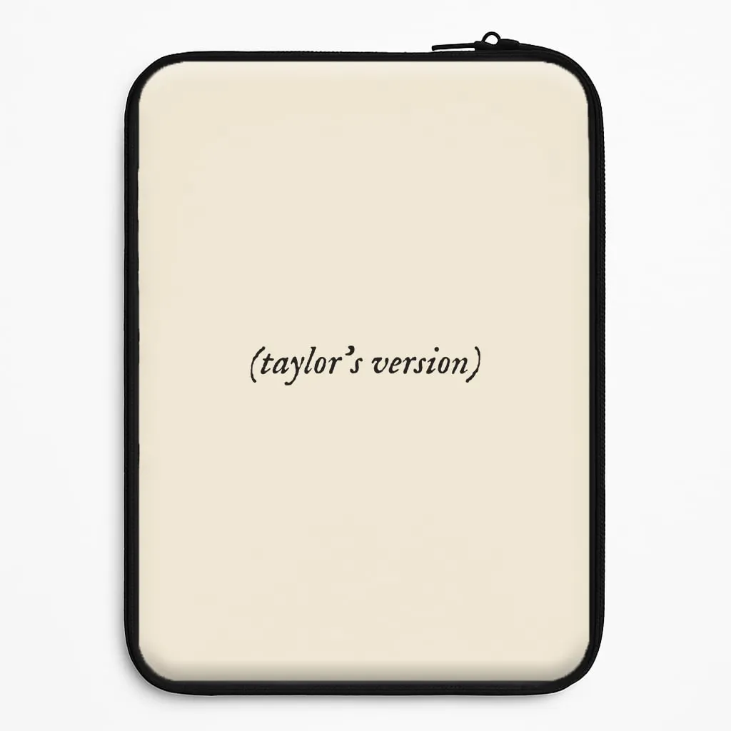 Fashion Choice Personalised Taylor's Version Laptop Sleeve