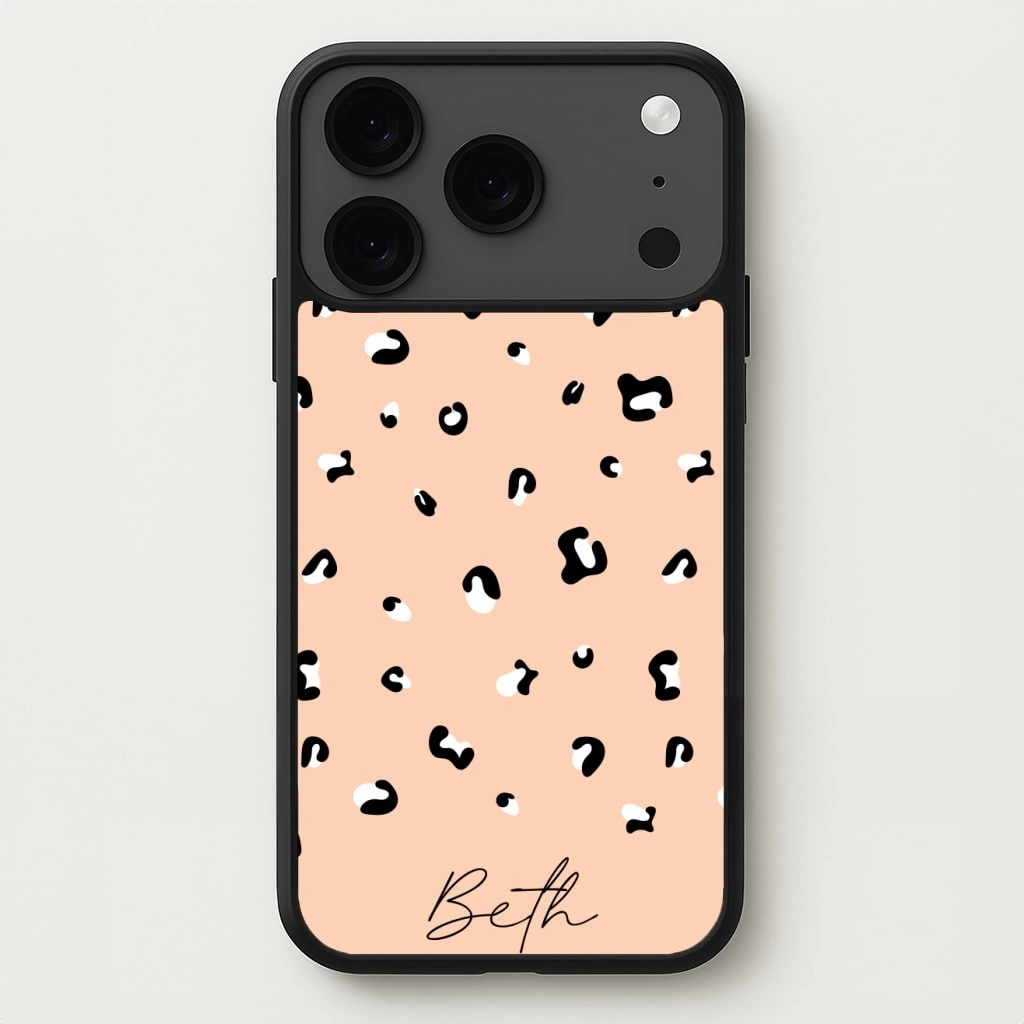 Personal Style Personalised Name Cheetah Print Phone Case