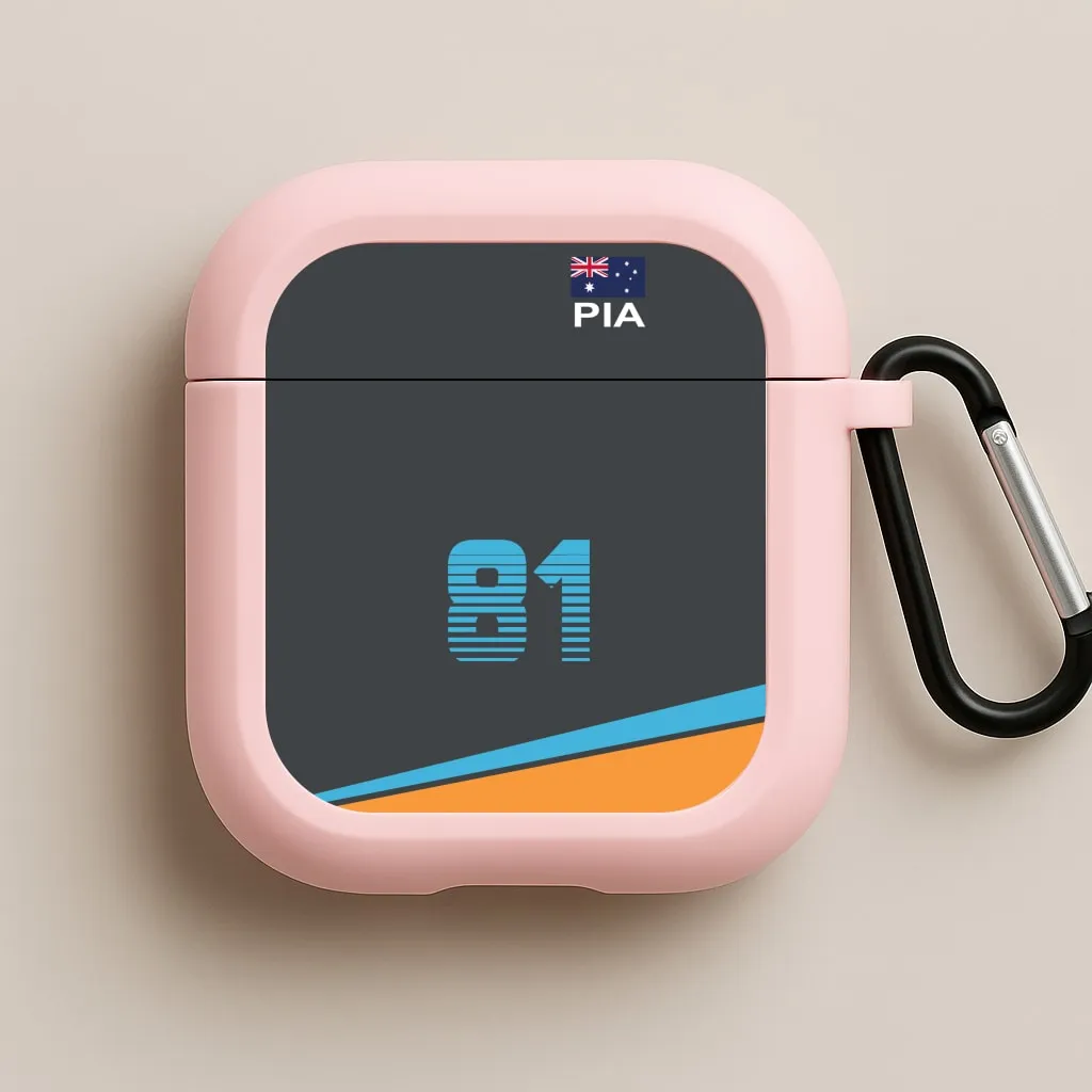 Piastri - F1 AirPods Case Minimal Gadget Case