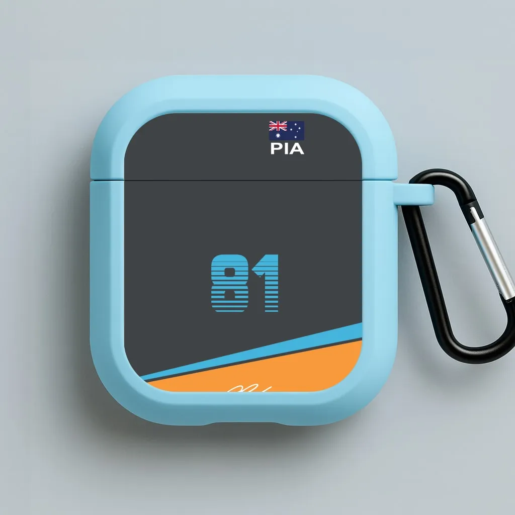 Piastri - F1 AirPods Case Durable Protective Organizer Durable Design Texture