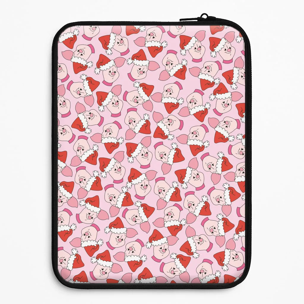 Pig Pattern Christmas Laptop Sleeve Comfort Pattern Texture Anti Scratch Layer