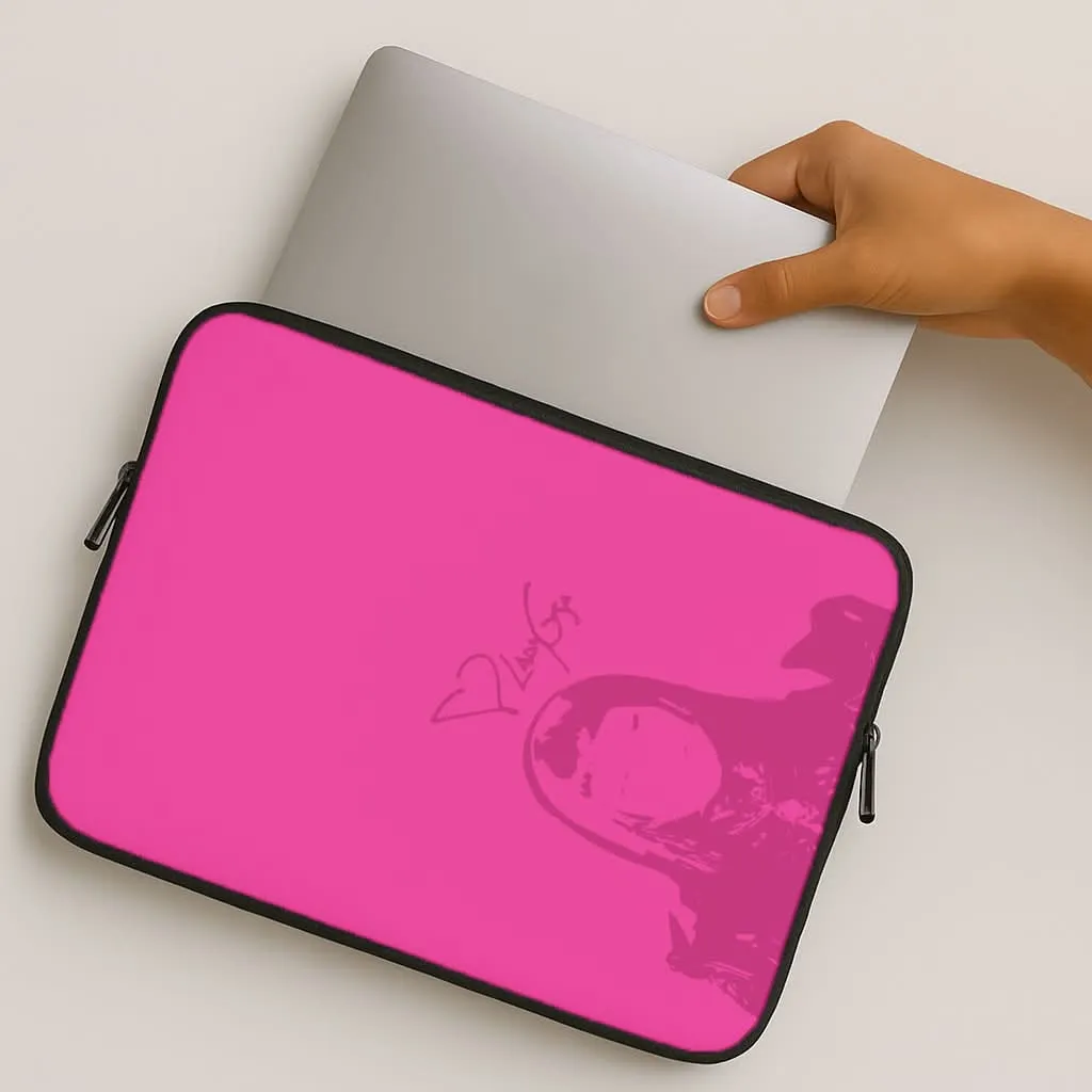 Lightweight Frame Pink Gaga Silhouette  Laptop Sleeve