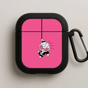 Durable Handy Holder Pink Hanging Spider Hero  AirPods Case