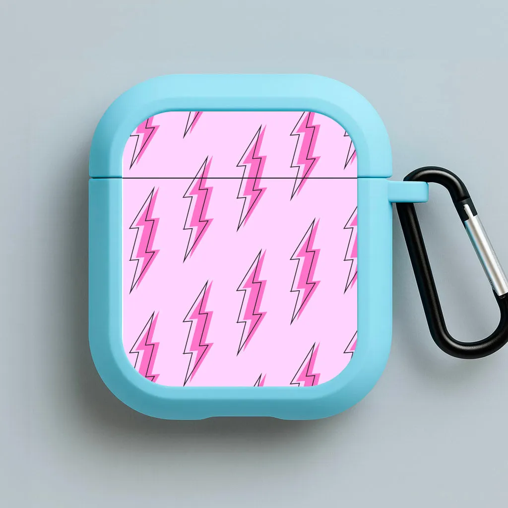 Pink Lightning - Eighties AirPods Case matte surface airpods case Simple Silicone Cover