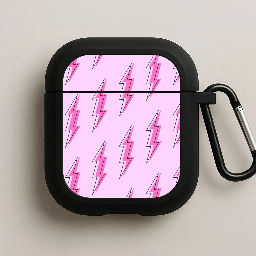 Pink Lightning - Eighties AirPods Case Modern Compact Shell