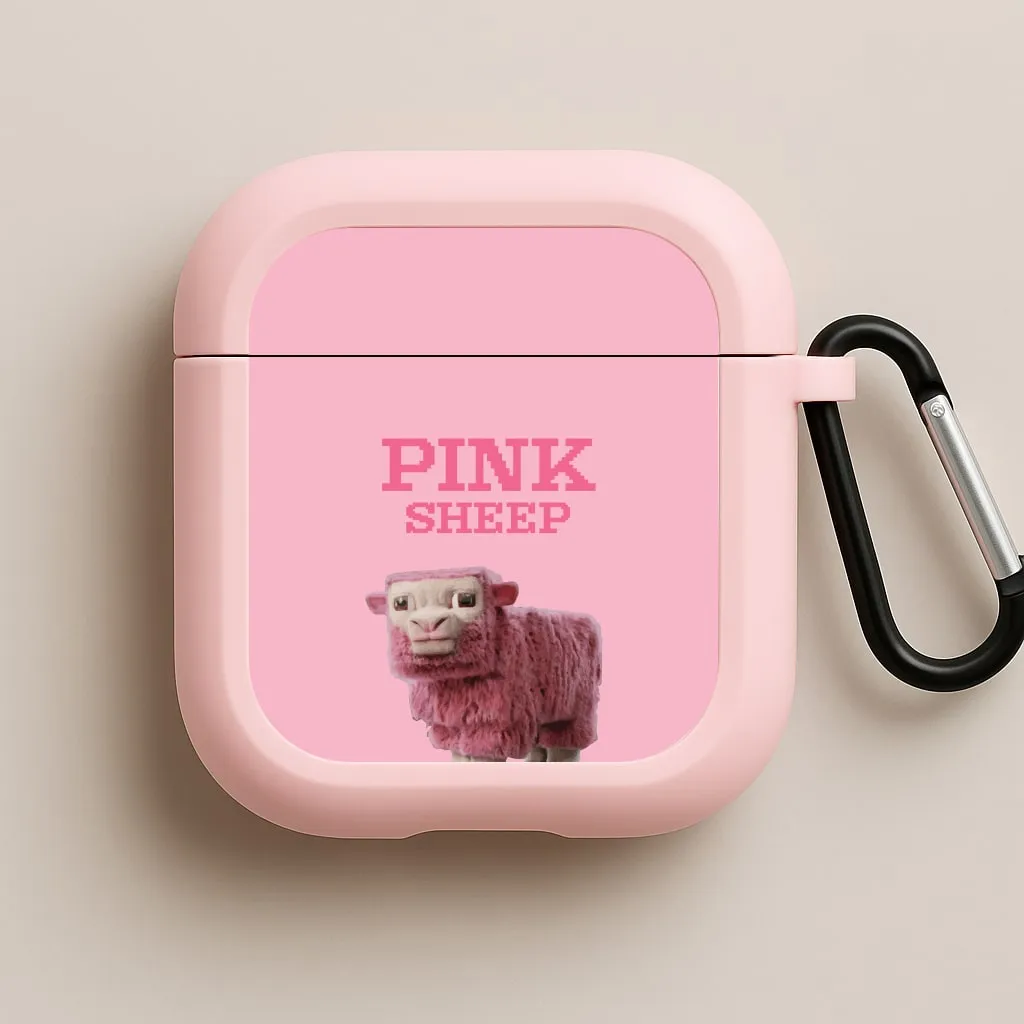 Pink Sheep AirPods Case fashionable ergonomic airpods case eco sustainable cover