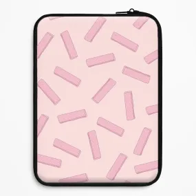 Pink Waffers - Biscuits Patterns Laptop Sleeve Student Friendly