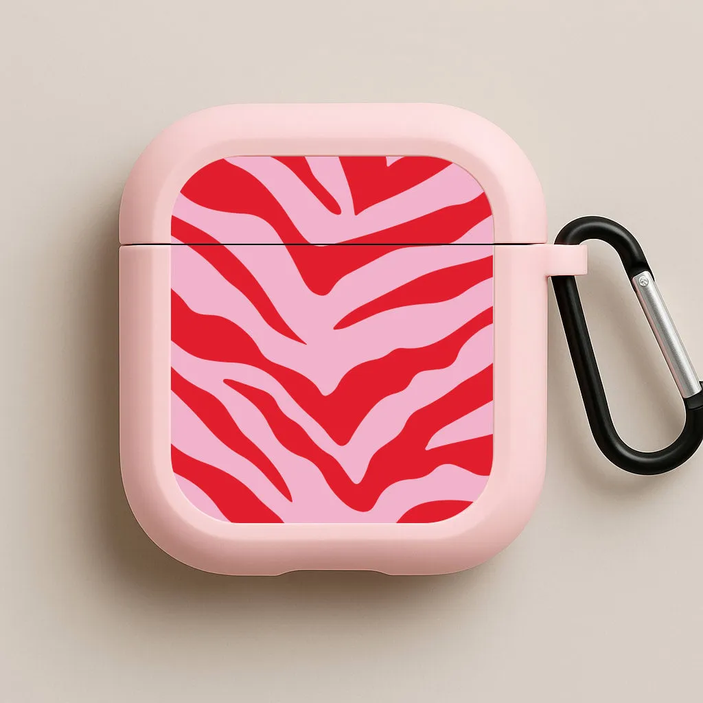 Pink Zebra - Animal Patterns AirPods Case ultra compact charging box