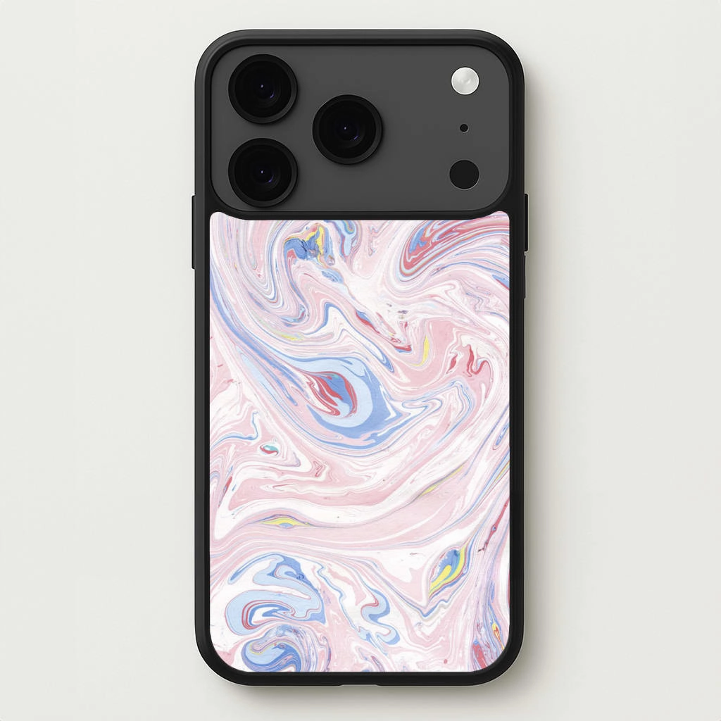 Flexible Comfort Trendy Pattern Pink Marble Swirl Phone Case