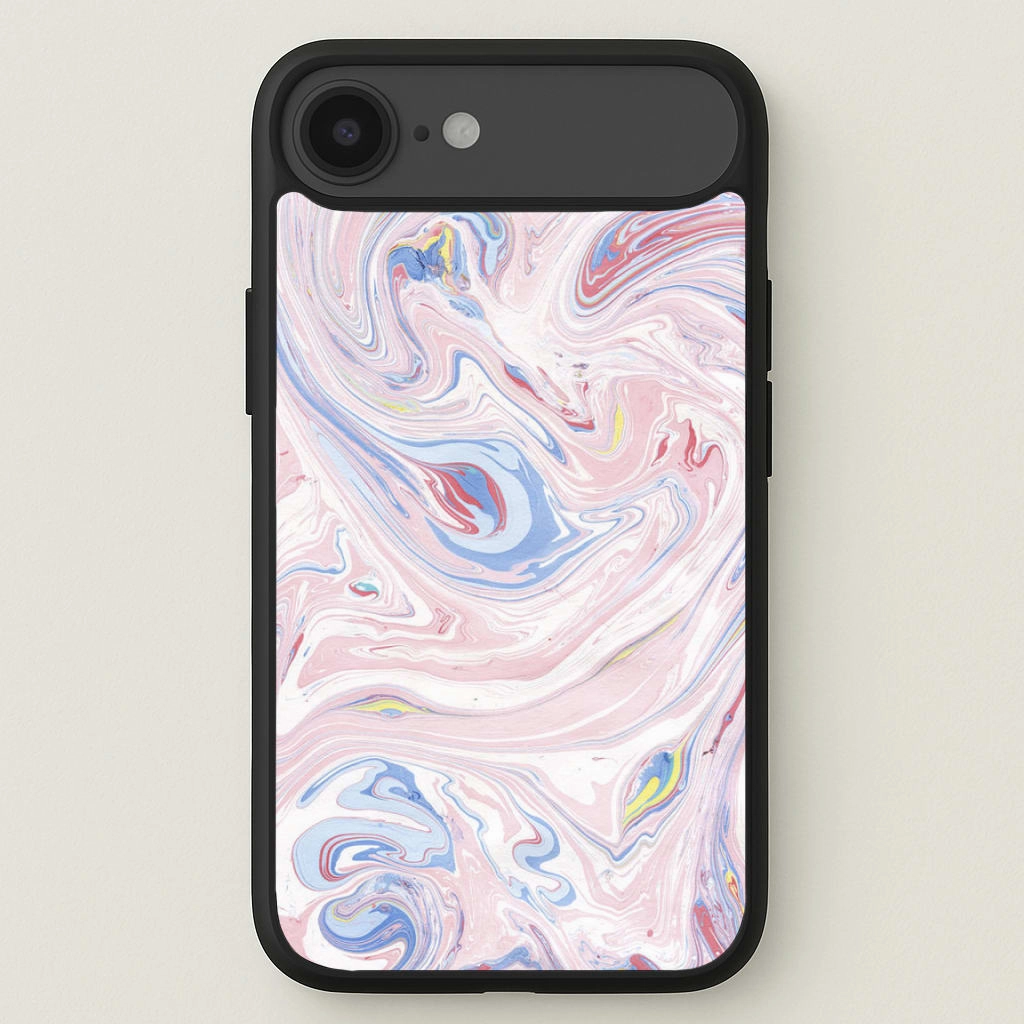 Durable Accessory Pink Marble Swirl Phone Case