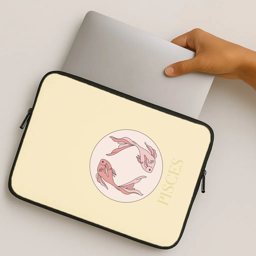 Pisces - Tarot Cards Laptop Sleeve Non Slip Surface Hybrid Material Build