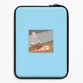 Pizza On The Roof Laptop Sleeve Easy Access Minimal Pattern Texture
