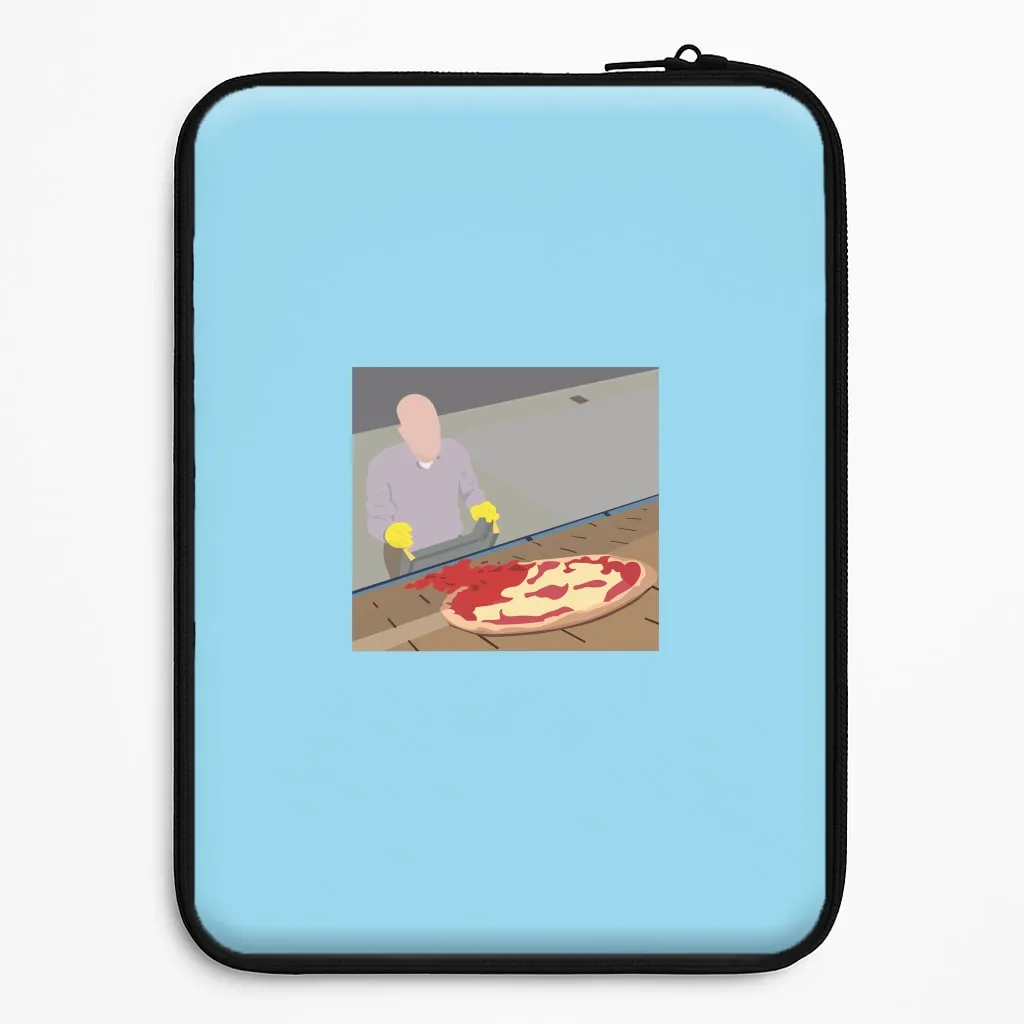 Pizza On The Roof Laptop Sleeve Easy Access Minimal Pattern Texture