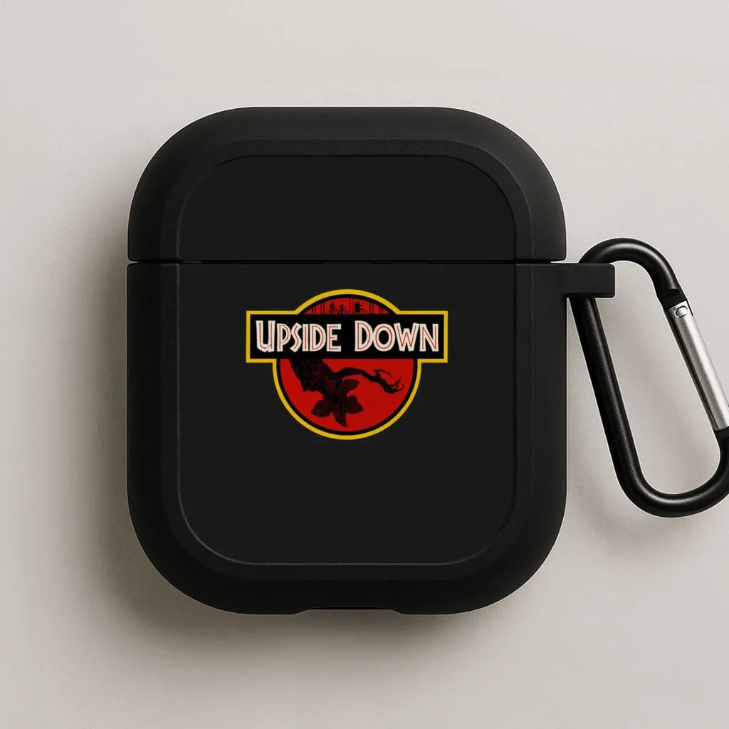 Upside Down - Jurassic Inspired Stranger AirPods Case lightweight soft gradient protector Durable Outdoor Shell