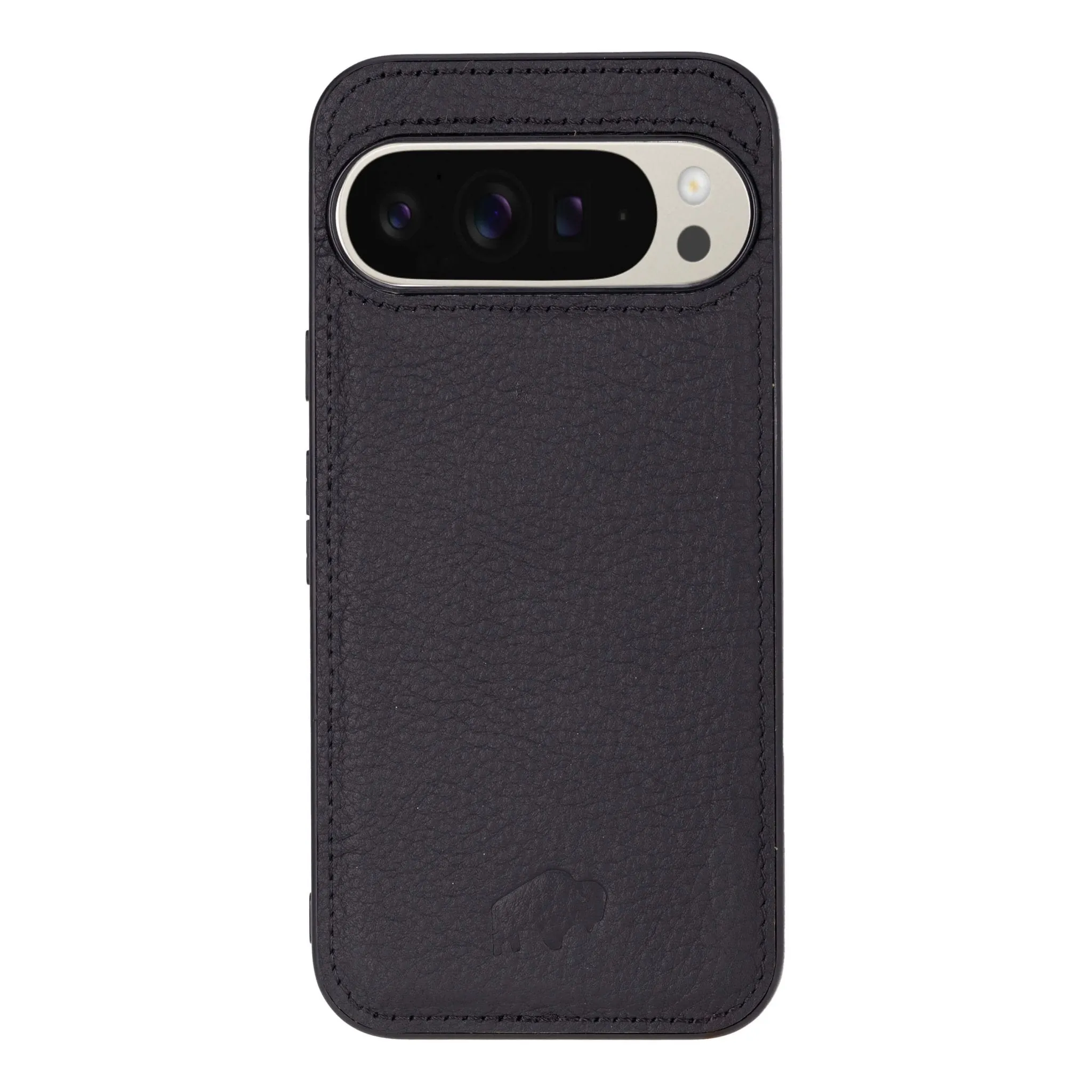 York Leather Snap-On Case ?C Pixel 9 Pro XL, Pebble Black Fashion Detail Vivid Design Texture