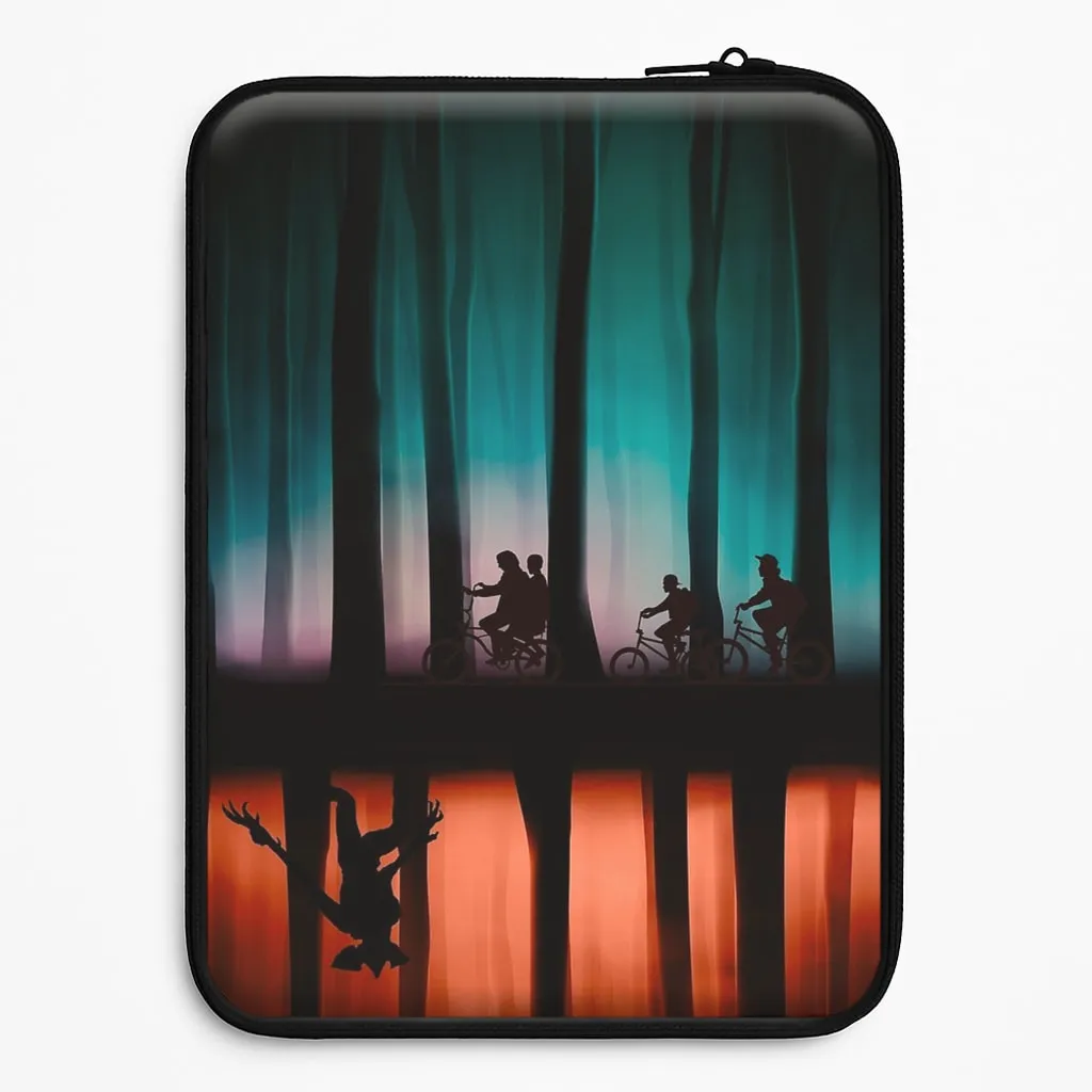 Lightweight Shell Soft Build Texture Stranger Upside Down Laptop Sleeve