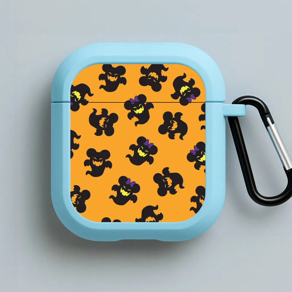 Mouse Ghosts Pattern AirPods Case Creative Silicone Sleeve vivid neon earbuds case