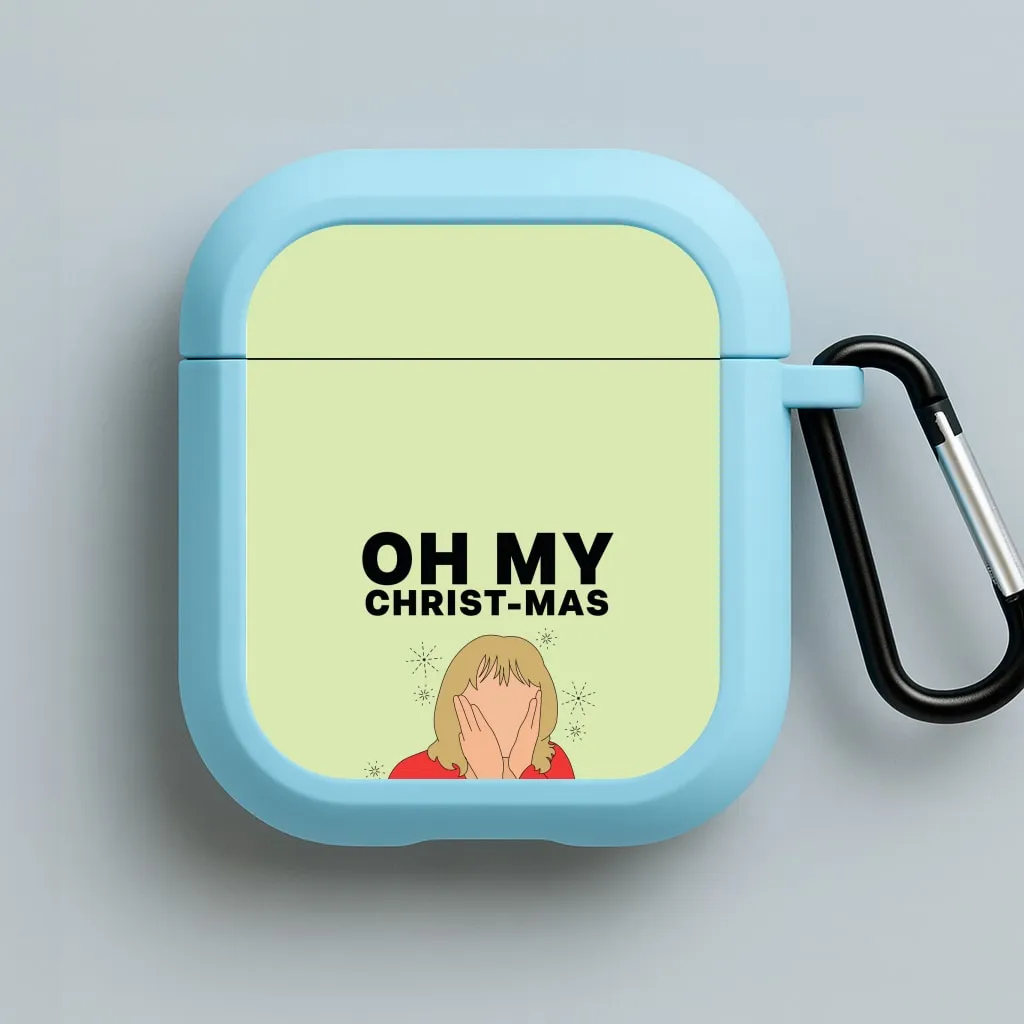 sleek ergonomic pocket airpods cover Oh My Christ-Mas AirPods Case