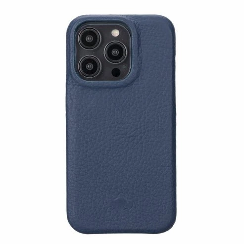 Mason Full-Grain Leather MagSafe Case ?C iPhone 14 Pro, Monaco Blue Hybrid Build Soft Touching