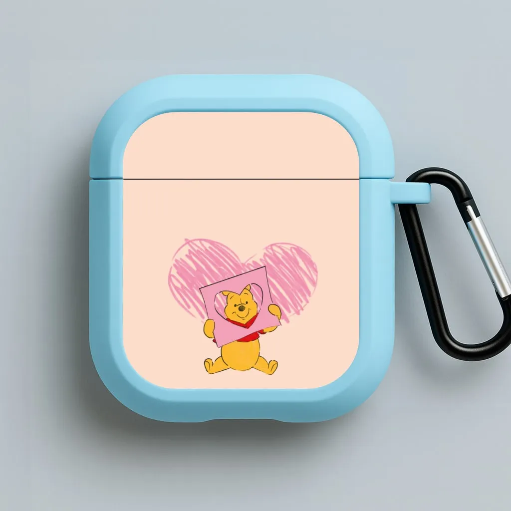for weekend trips Pooh Heart Drawing Valentine's AirPods Case