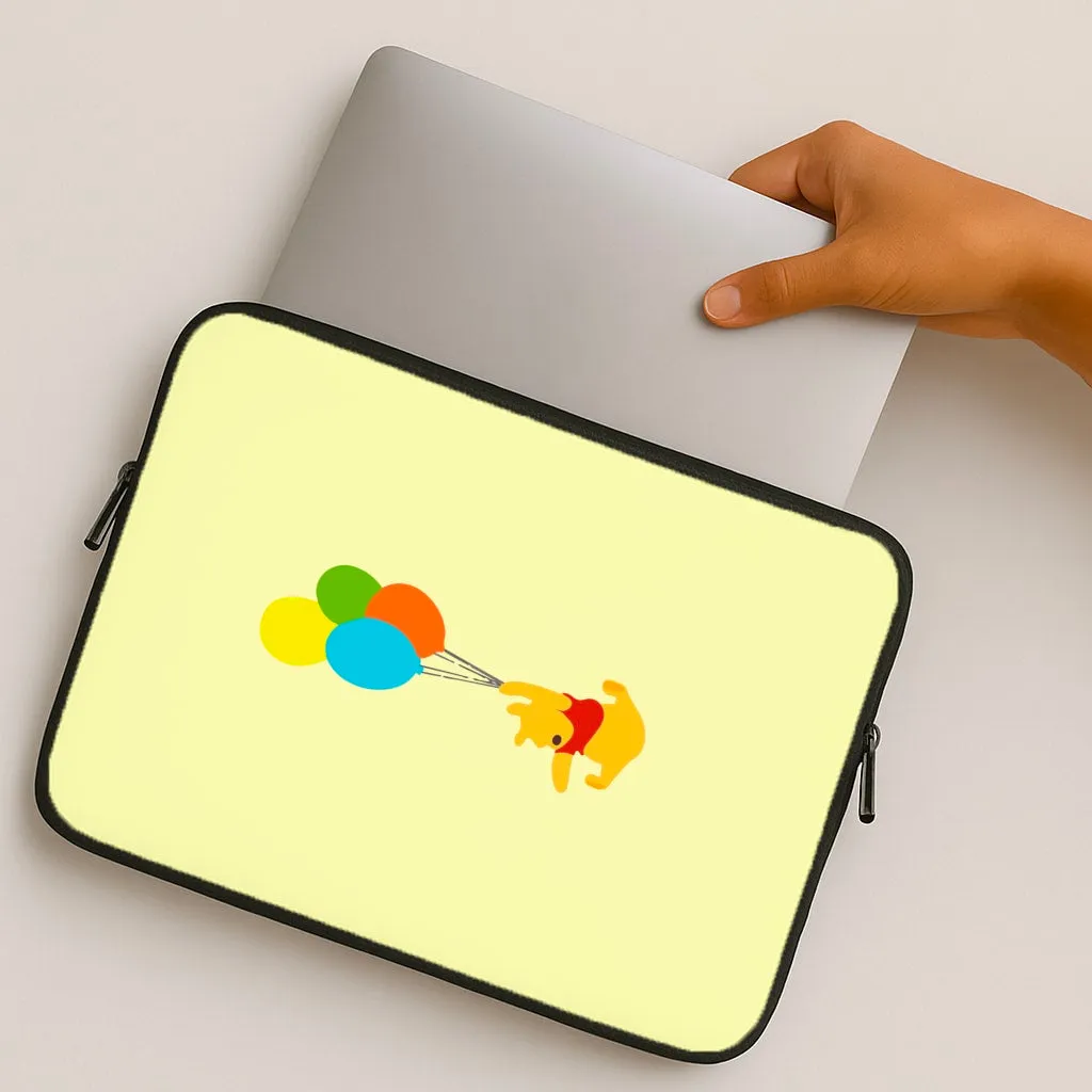 Pooh On Balloons Laptop Sleeve Comfort Edge