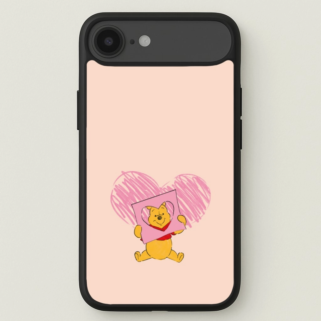 Pooh Heart Drawing Valentine's Phone Case Protective Finish