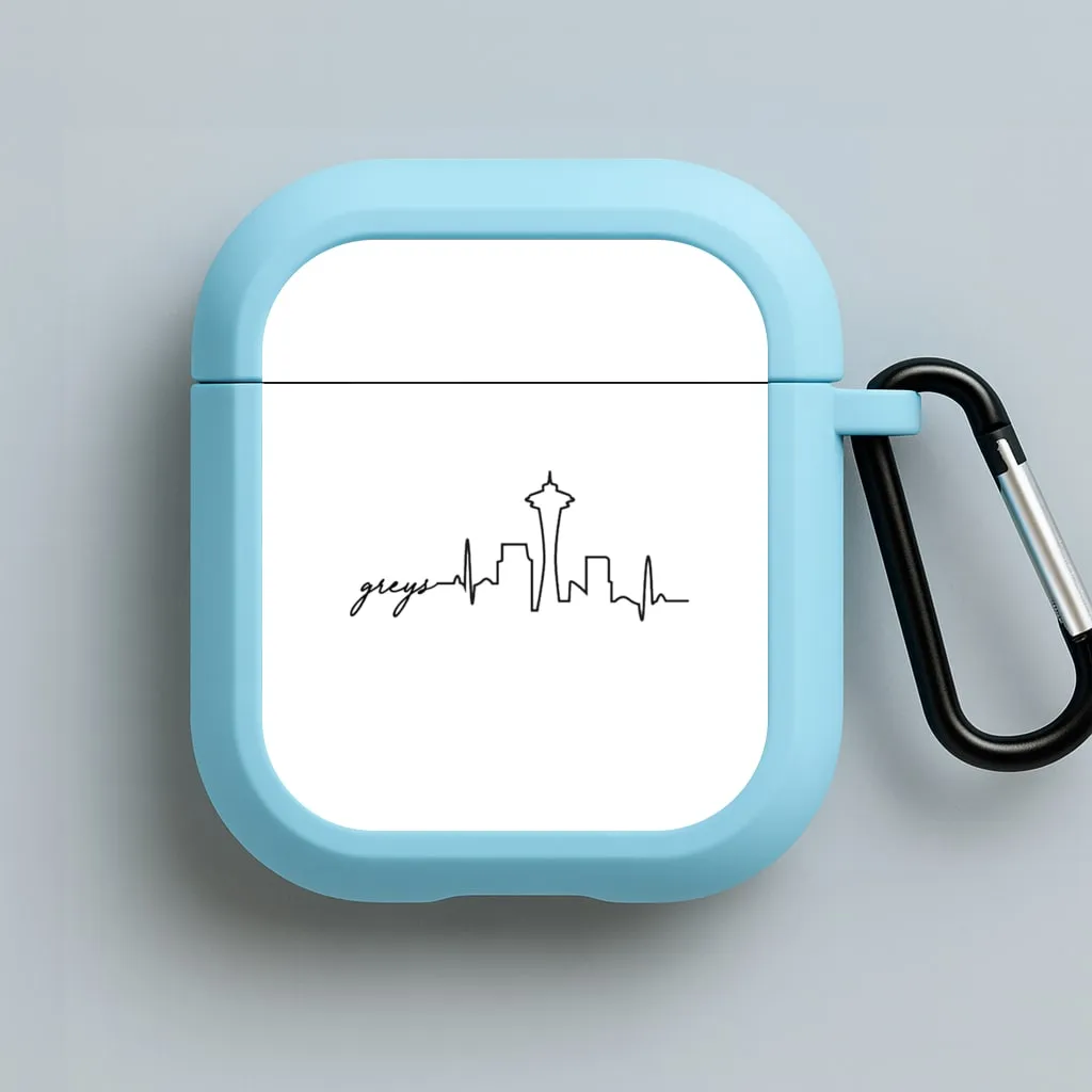 Grey's Skyline - Grey's AirPods Case smooth matte earbuds shell portable ergonomic airpods shell