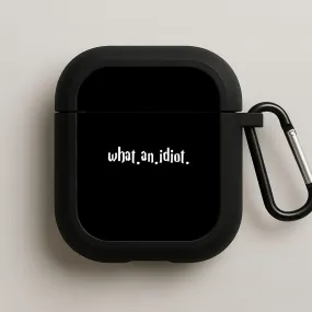 What An Idiot AirPods Case durable neon pocket protector Compact Travel Storage