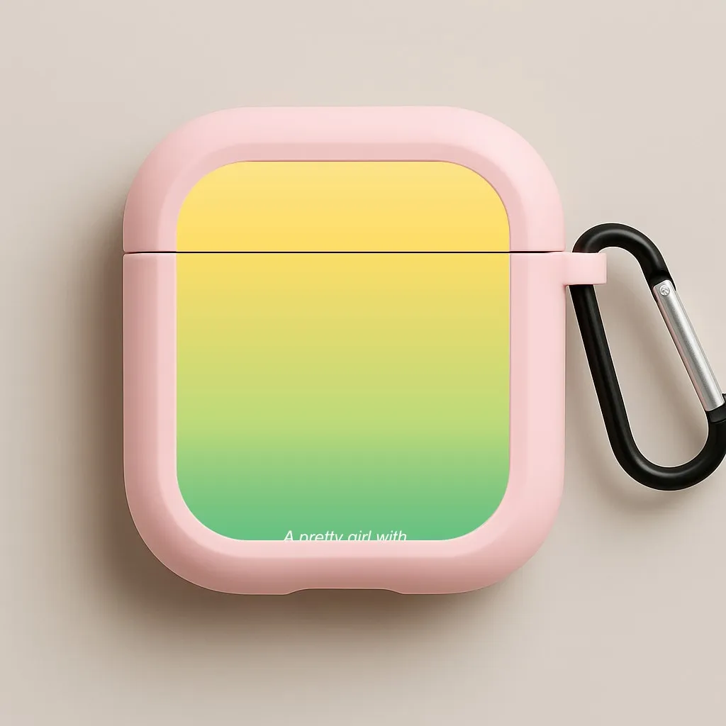 A Pretty Girl With A Pretty Heart AirPods Case lightweight sporty hybrid shell Smooth Grip Finish