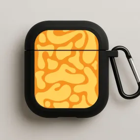 ergonomic airpods holder durable travel companion Yellow Blobs Abstract Pattern AirPods Case